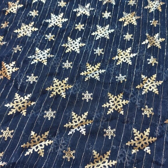 Charming Charlie Blue Silver Sheer Infinity Loop Scarf Sparkly Lightweight - Picture 2 of 10